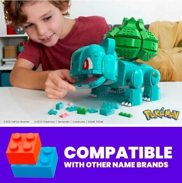 Costruzioni Mega Pokémon Bulbasaur Gigante