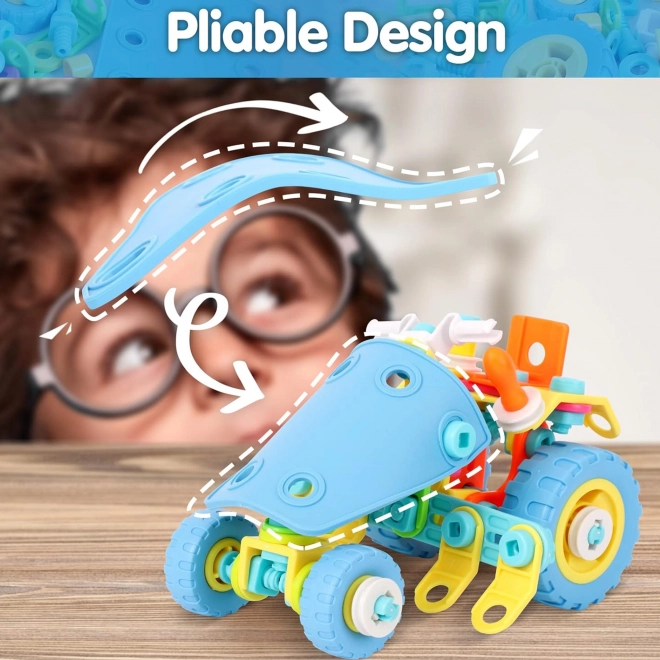 Set di costruzioni di veicoli per bambini 6 in 1