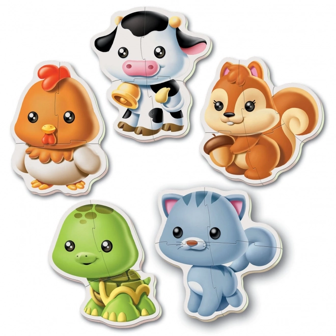 Puzzle baby animali 5 in 1