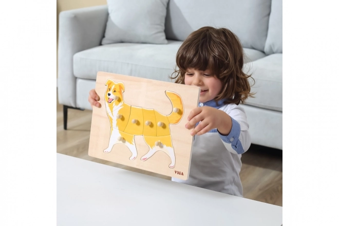 Puzzle Montessori in Legno - Cane