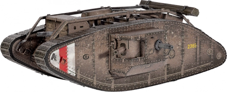 Puzzle 3D in metallo Carro armato britannico Mark IV
