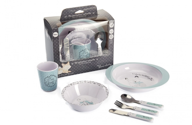 Set di stoviglie per bambini termobaby - Foresta