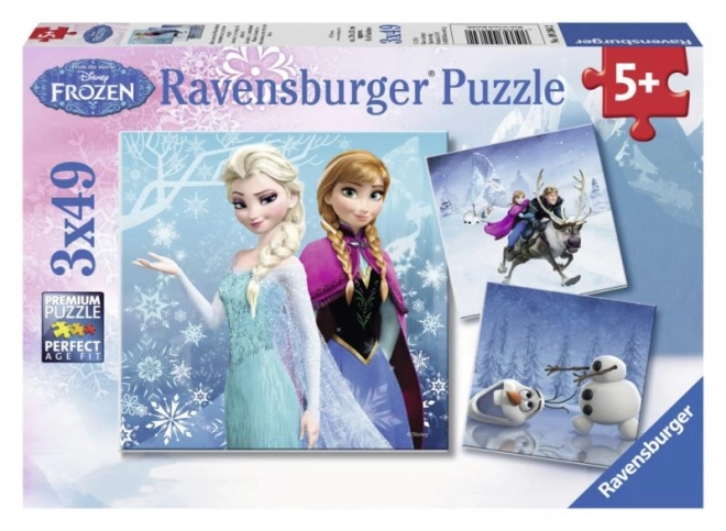 Puzzle disney frozen avventure invernali 3x49 pezzi