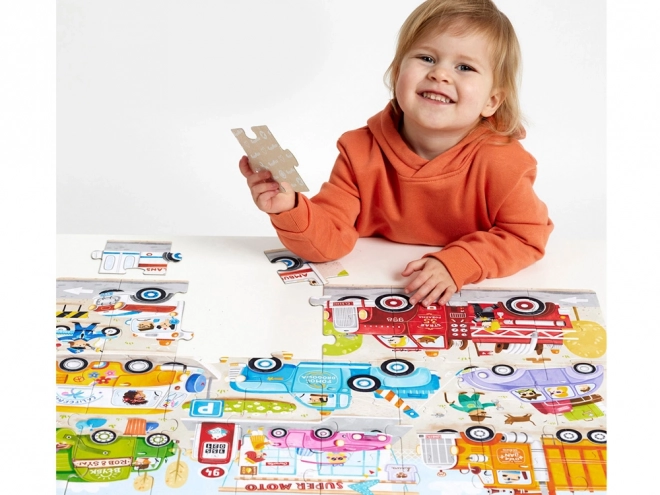 Puzzle 40 pezzi Moto Puzzle Auto