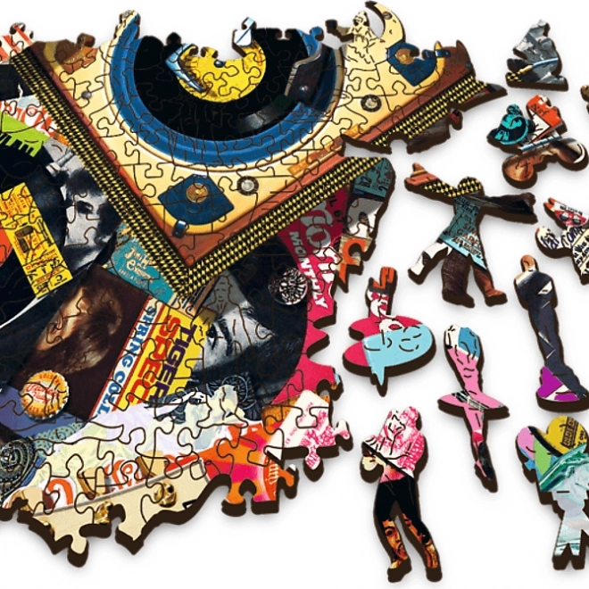 Puzzle di legno double-face TREFL Nel mondo della musica 501 pezzi