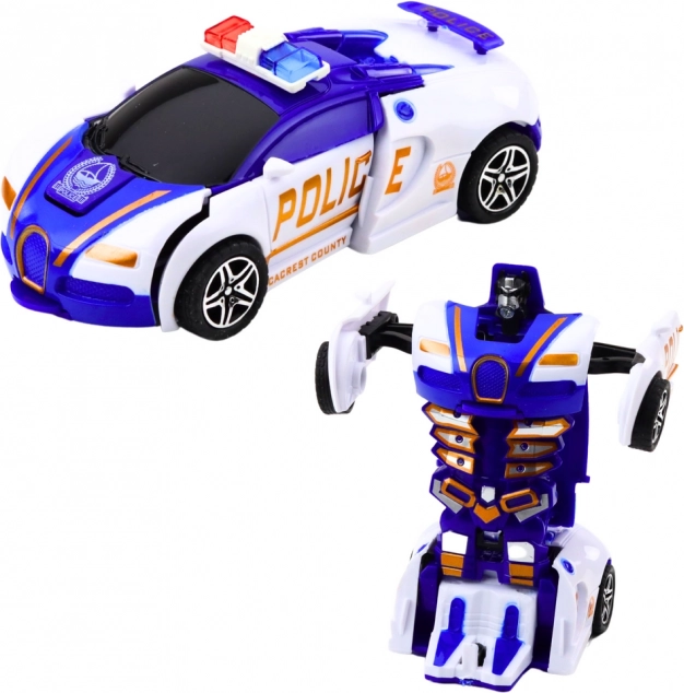 Auto Robot 2v1 Auto della Polizia Sportiva