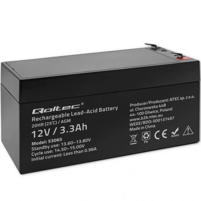 Batteria AGM 12V 3.3Ah