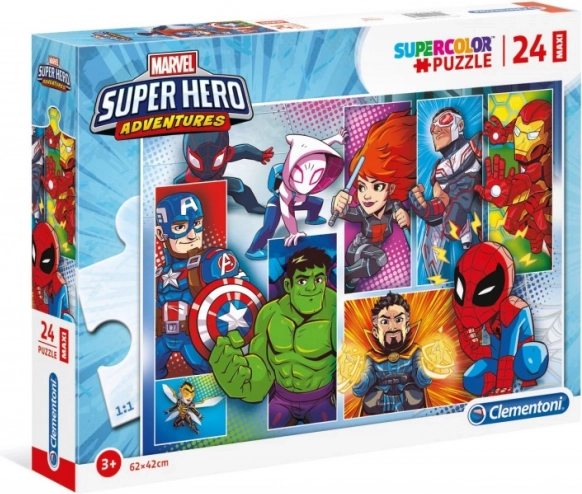 Puzzle per bambini Marvel Super Hero 24 pezzi