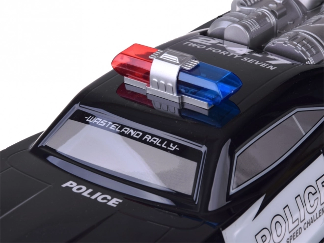 Grande camioncino mostro dirigibile POLIZIA illuminazione telecomando RC0626