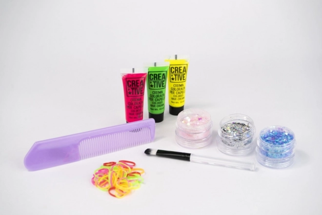 Set per decorazione capelli con glitter Nice