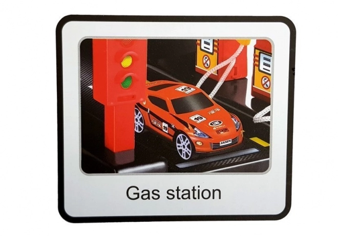 Parcheggio garage a 5 livelli con luci e ascensore a batteria