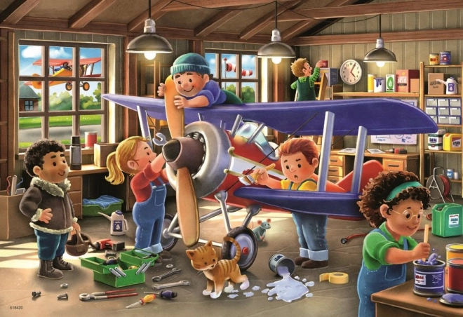 Diventa Riparatore di Aerei e Treni - Puzzle 2x24 Pezzi Ravensburger