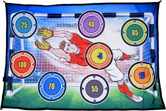 Set per il gioco del calcio con bersaglio e palla luminosa