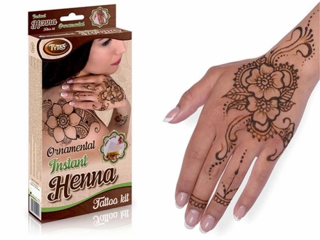 Set creativo per tatuaggi Henna ornamenti