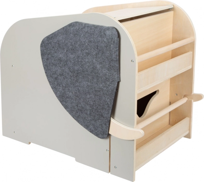 Box porta giocattoli con sedile e ruote Elefante Wildlife