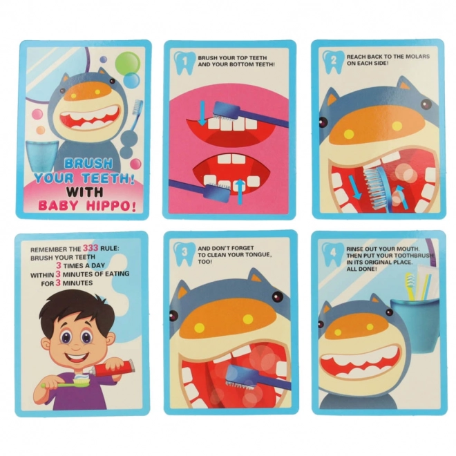 Set dentista per bambini con ippopotamo