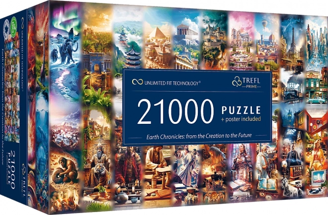 Trefl Puzzle Cronache della Terra: Dalla Creazione al Futuro 21000 Pezzi