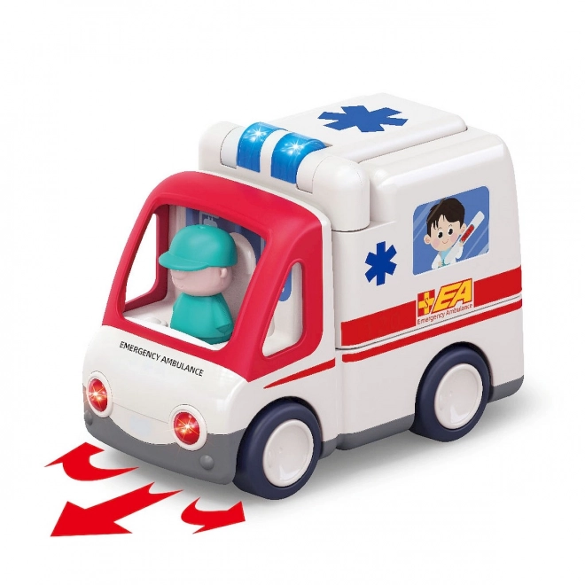 Ambulanza interattiva con suoni e luci