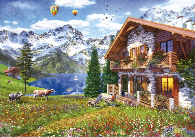 Puzzle casetta nelle Alpi 4000 pezzi