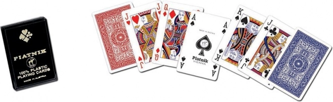 Carte da poker e bridge in plastica con custodia