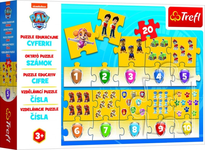 Puzzle Educativo Numeri PAW Patrol