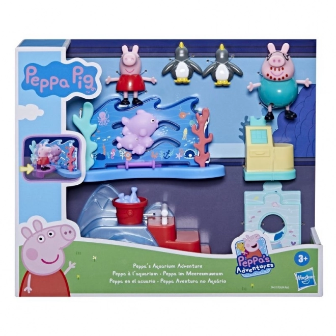 Set da gioco acquario con Peppa e Papà Pig