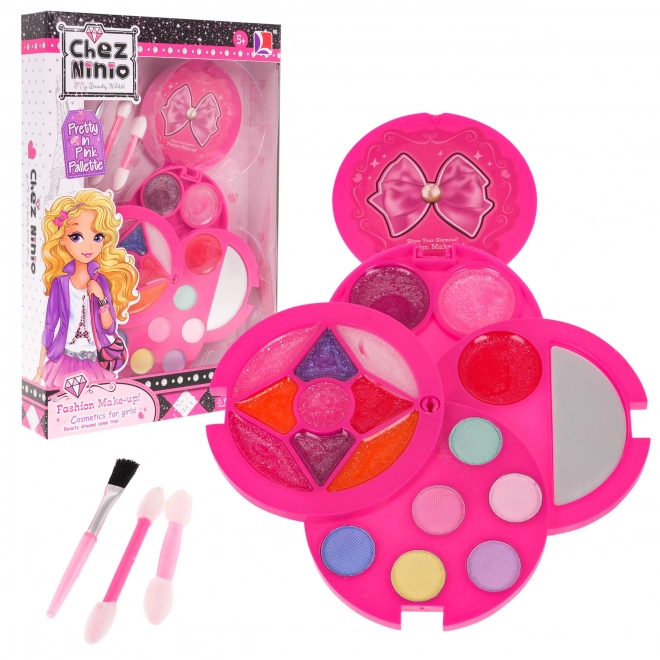 Set trucco sicuro per bambini con borsa rosa