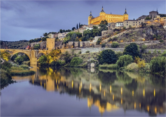 Puzzle Tramonto in Spagna: Toledo 1000 Pezzi