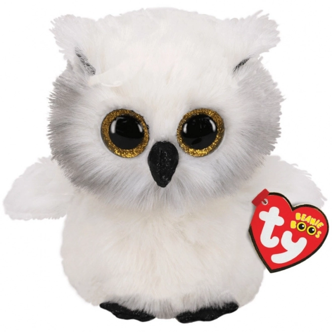 Peluche TY Beanie Boos - Gufo Austin 24 cm Bianco