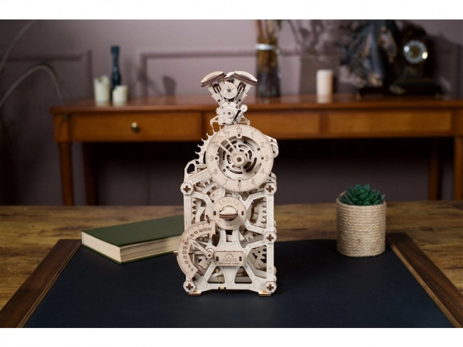 Puzzle meccanico in legno 3D di Ugears - Orologio a motore