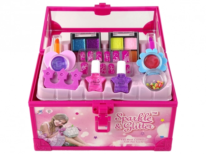 Set di trucco per bambini valigetta rosa