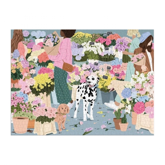 Puzzle Mercato Dei Fiori 1000 Pezzi Galison