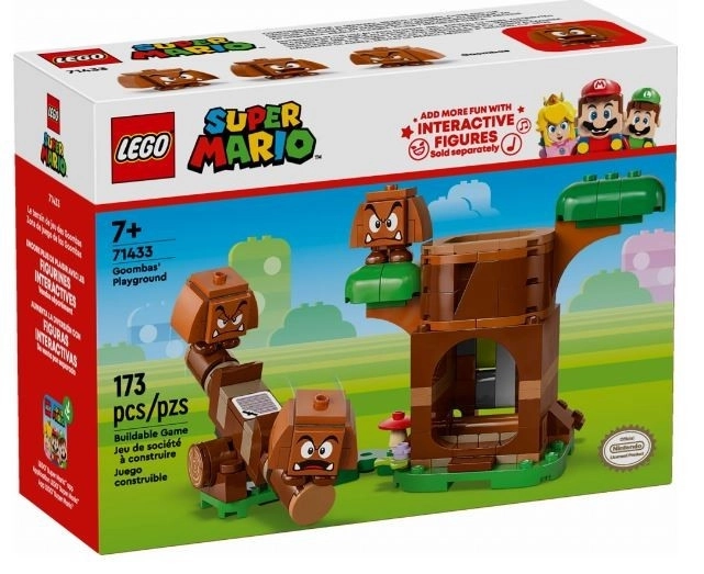 Goombas con set da giardino LEGO Super Mario