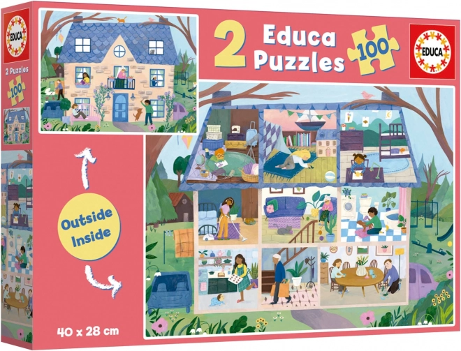 Puzzle EDUCA Casa Dentro e Fuori