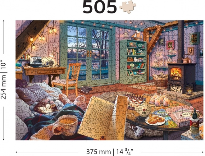 Puzzle in legno Chalet Accogliente 505 pezzi