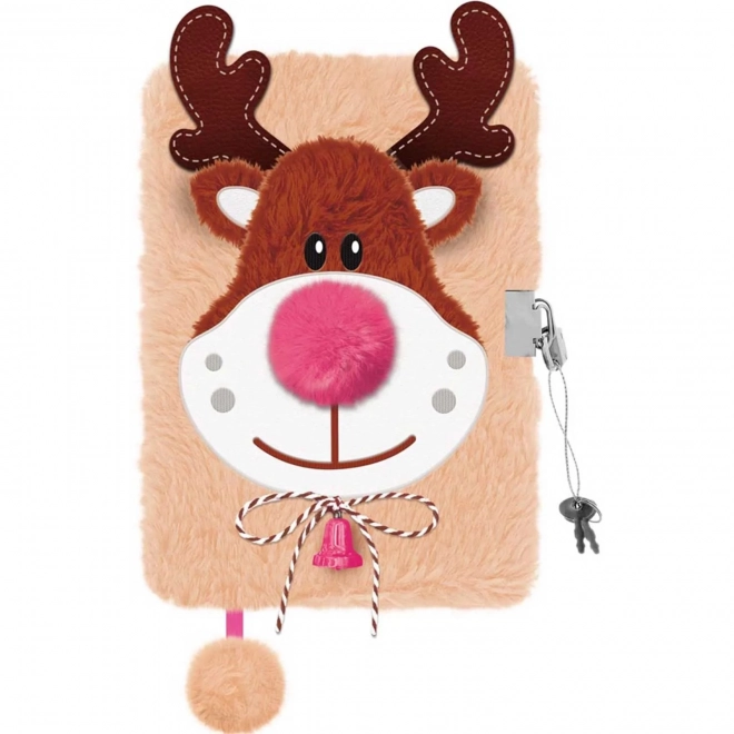 Diario peluche con lucchetto Rudolf