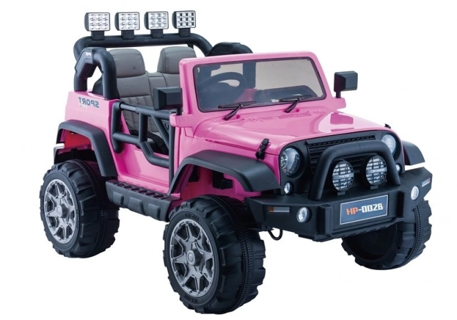 Auto elettrico per bambini Jeep rosa