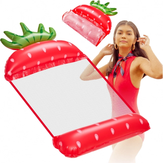 Amaca d'acqua gonfiabile a forma di fragola