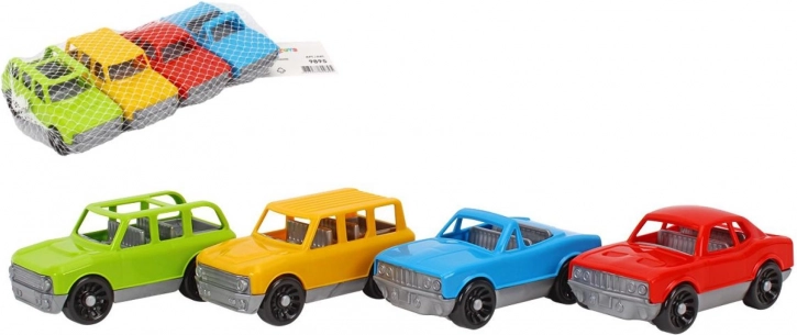 Set di macchinine di plastica per bambini 4 pz a spinta (freewheel)