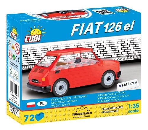 Collezione Youngtimer Fiat 126p Elegant in Mattoncini