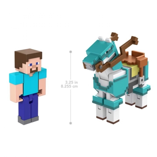 Personaggi Minecraft Steve e cavallo