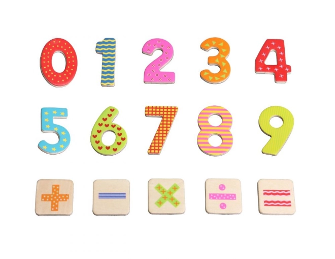 Numeri e simboli colorati per un apprendimento giocoso