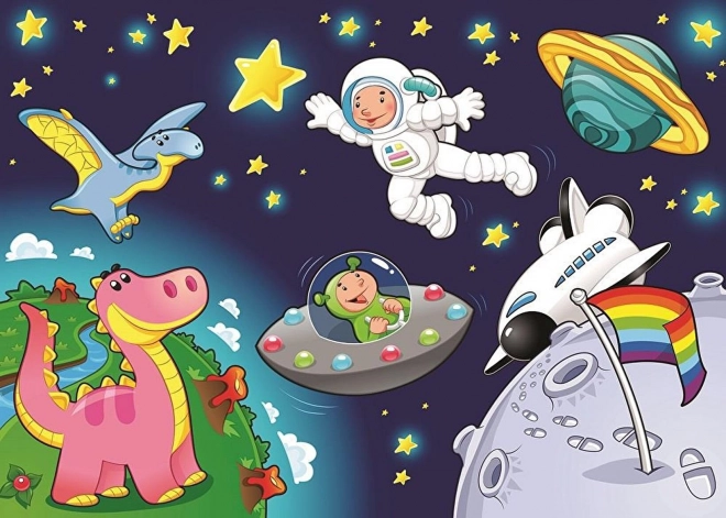 Puzzle astronauta e Pegaso