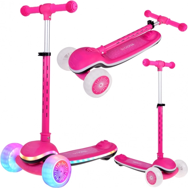 Monopattino bilanciato per bambini con luci e musica – Rosa