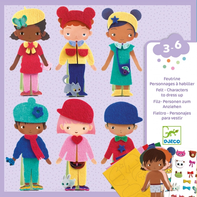 Set creativo per vestire i personaggi Djeco