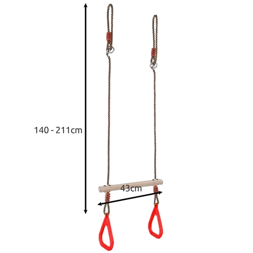 Kruzzel Altalena per bambini trapezio