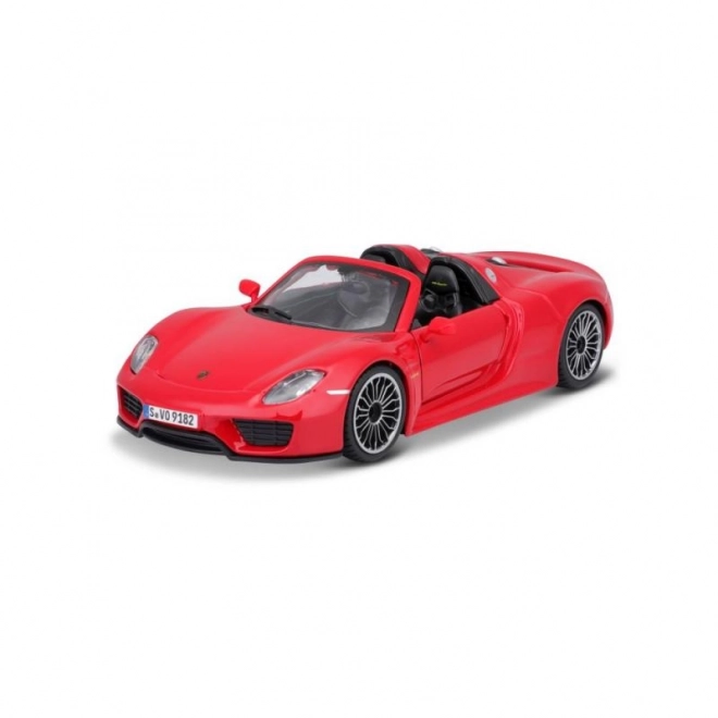 Modellino Porsche 918 Spyder Rosso in scala 1:24 di Bburago