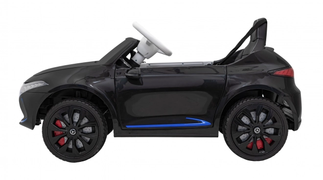Mercedes Benz AMG EQA per bambini nero + Telecomando + Cinture di sicurezza a 5 punti + EVA + Display MP3 + LED
