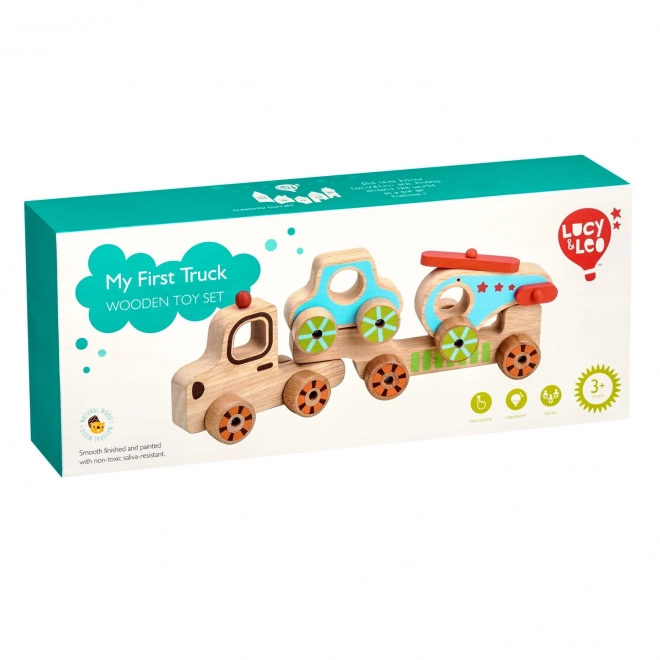 Il mio primo camion in legno - Puzzle 4 pezzi