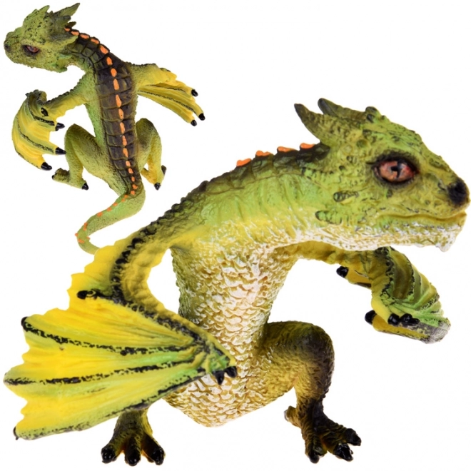 Figurina Drago Verde Giocattolo Fiabesco